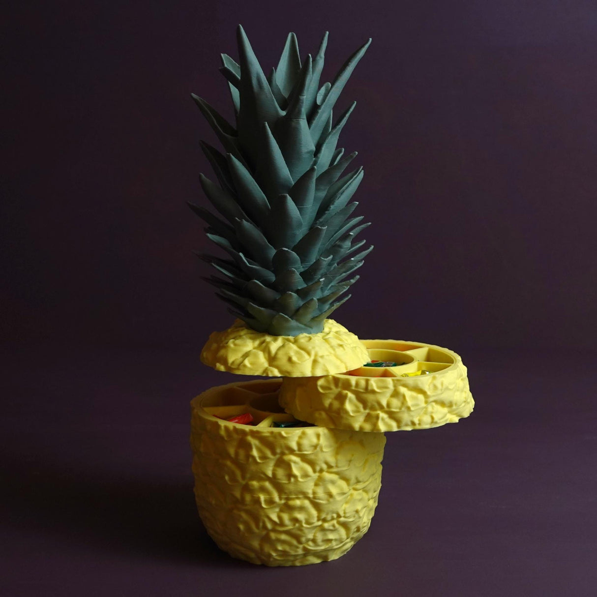 Gazzaladra Sliced Pineapple | Jewlery Box | Desk Organizer | Candy Storage | Custom! | Mutliple Colors! | Personalized! - LV3DPrinting