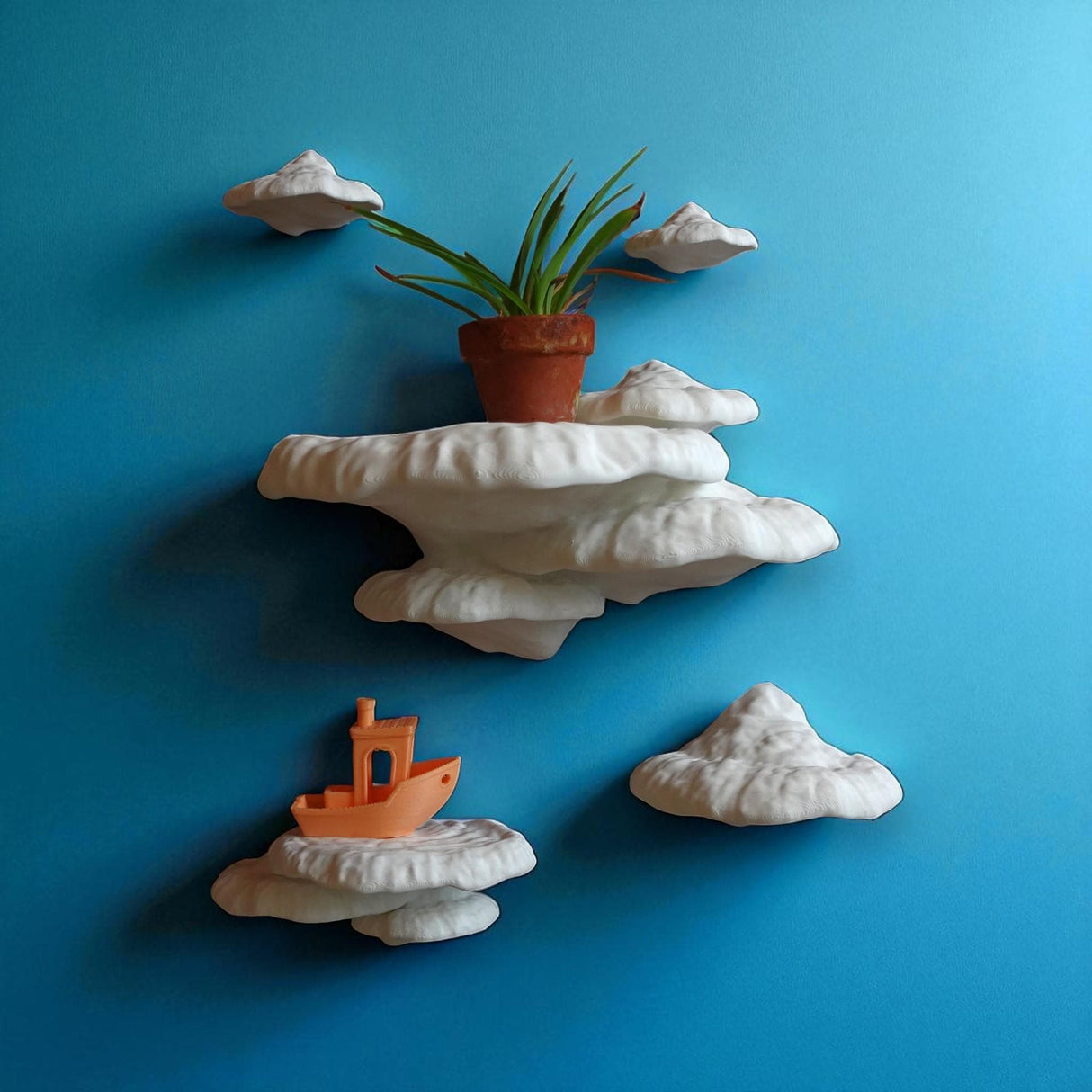 Gazzaladra Unique Wall Shelf Pinicula for Party, Living Room, Bedroom - LV3DPrinting