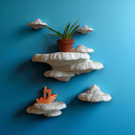 Gazzaladra Unique Wall Shelf Pinicula for Party, Living Room, Bedroom - LV3DPrinting