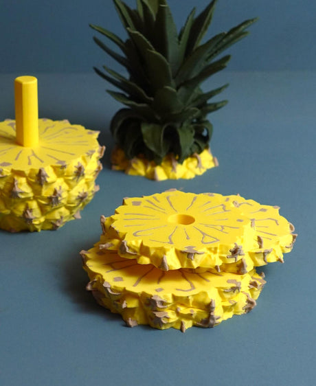 Gazzaladra Pineapple Coasters | Housewarming Gift | Custom! | Mutliple Colors! | Personalized! - LV3DPrinting