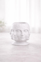 3D Shook ICCU Face Vase, Sculptural Head Vase, Modern Artistic Home Decor - LV3DPrinting