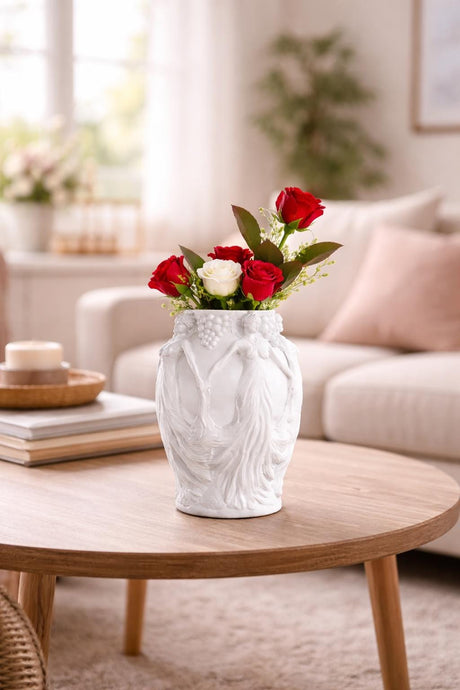 3D Shook Nouv Vase, Modern Sculptural Flower Vase, Designer Contemporary Home Decor - LV3DPrinting