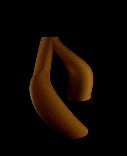 CollectiCraft Interlocking Toroidal Vase, Minimalist Sculptural Vase, Modern Geometric Home Decor - LV3DPrinting