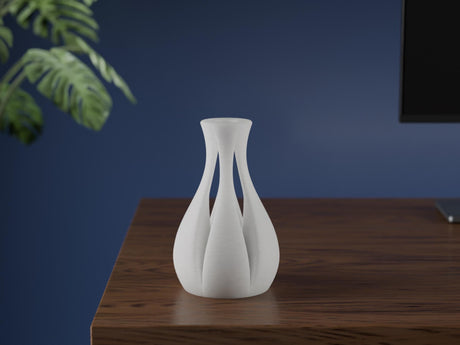 CollectiCraft Sora Flower Vase, Modern Minimalist Vase with Soft Curves, Elegant Contemporary Home Decor - LV3DPrinting