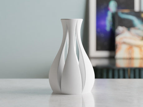 CollectiCraft Sora Flower Vase, Modern Minimalist Vase with Soft Curves, Elegant Contemporary Home Decor - LV3DPrinting