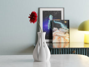 CollectiCraft Sora Flower Vase, Modern Minimalist Vase with Soft Curves, Elegant Contemporary Home Decor - LV3DPrinting