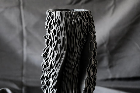 Lampprinted IAP Sea Falcon Vase, Organic Shifted Sculptural Vase, Modern Textured Home Decor - LV3DPrinting