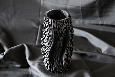 Lampprinted IAP Sea Falcon Vase, Organic Shifted Sculptural Vase, Modern Textured Home Decor - LV3DPrinting