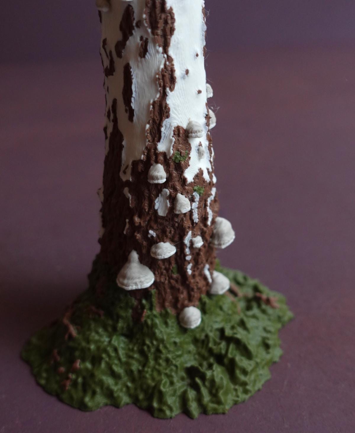 Gazzaladra Betula Pendula Tree Trunk Vase, Realistic Birch Vase with Tinder Mushrooms, Nature Inspired Sculptural Home Decor - LV3DPrinting