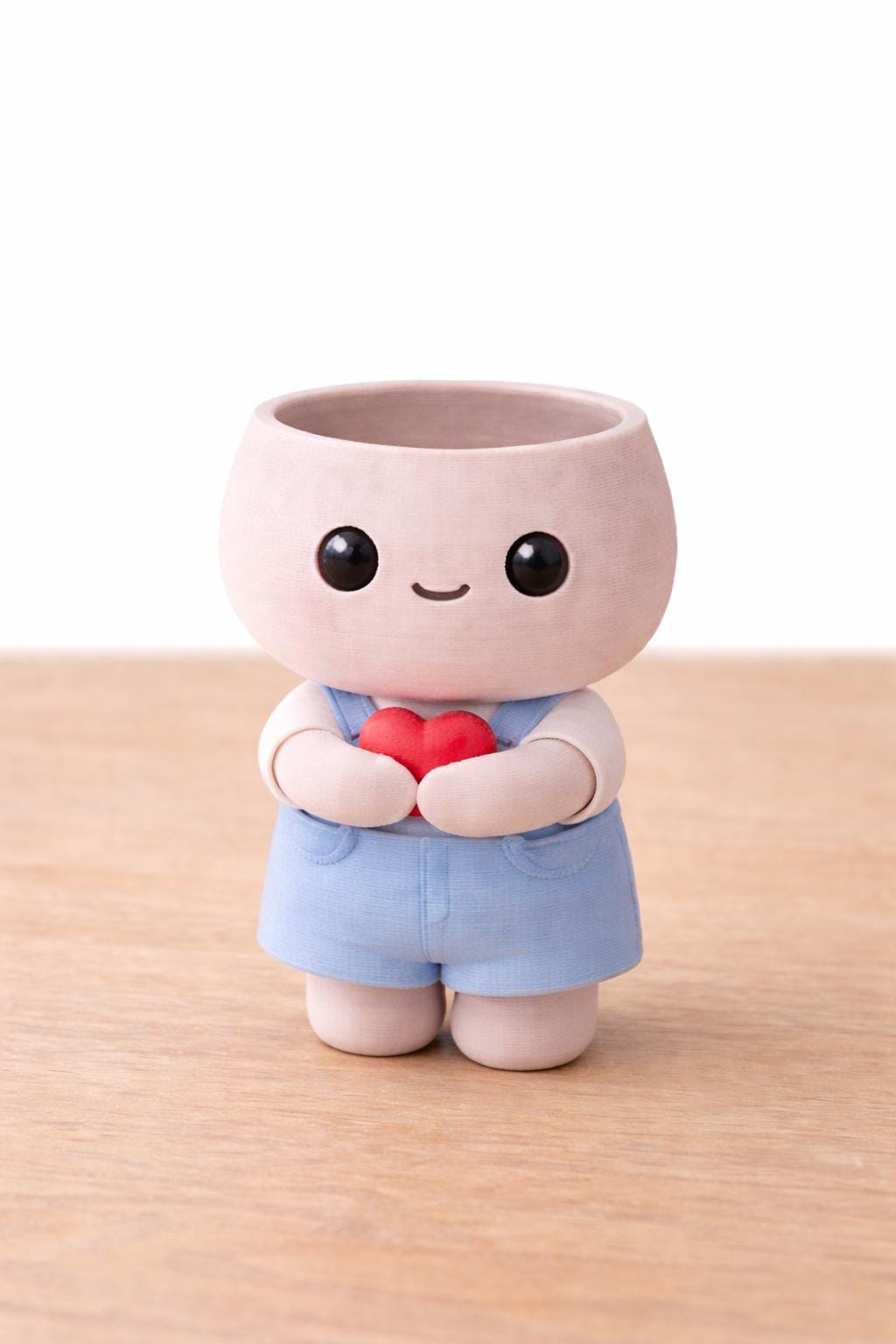 LV 3D Cute Couple Vase with Faux Flowers | 3D Printed Kawaii Flower Vase | Valentine Gift | Boy & Girl Decorative Vase - LV3DPrinting