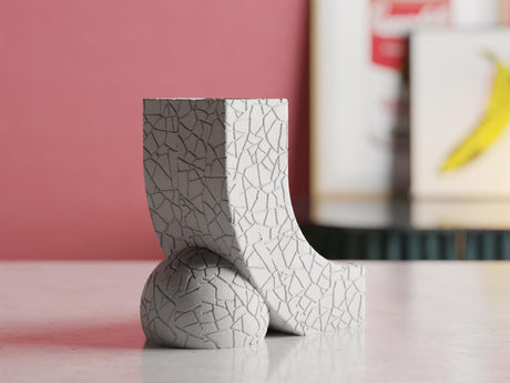 Collecticraft Wabi Sabi Vase – Modern Organic Decor for Weddings, Dining Table, Living Room and Bedroom | Textured Minimalist Vase - LV3DPrinting