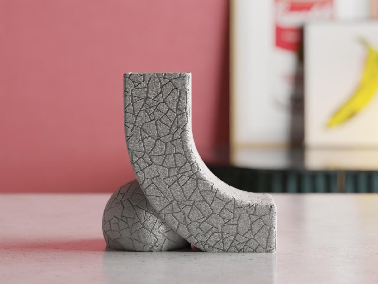 Collecticraft Wabi Sabi Vase – Modern Organic Decor for Weddings, Dining Table, Living Room and Bedroom | Textured Minimalist Vase - LV3DPrinting