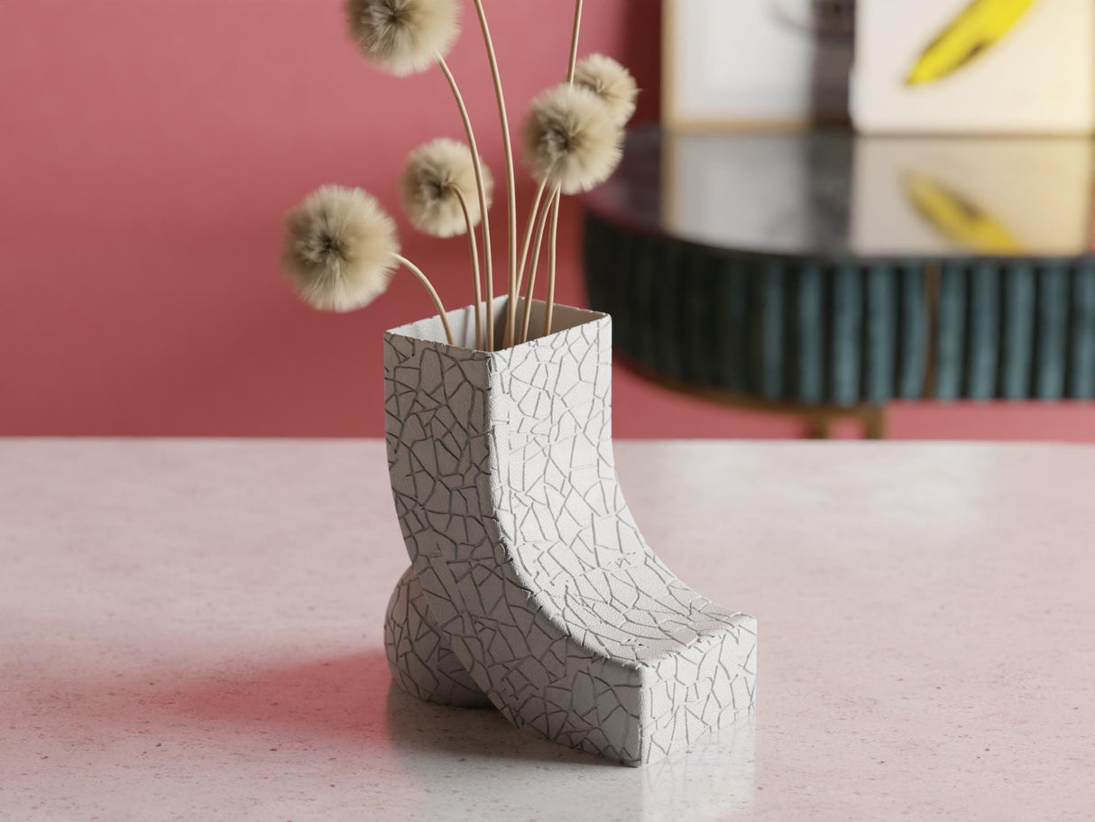 Collecticraft Wabi Sabi Vase – Modern Organic Decor for Weddings, Dining Table, Living Room and Bedroom | Textured Minimalist Vase - LV3DPrinting