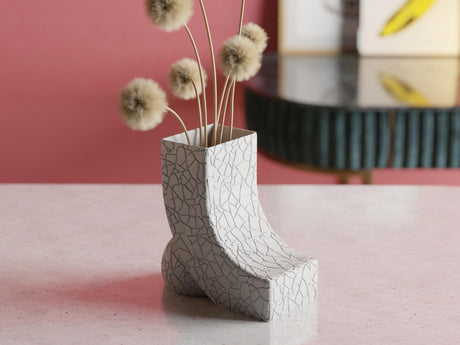 Collecticraft Wabi Sabi Vase – Modern Organic Decor for Weddings, Dining Table, Living Room and Bedroom | Textured Minimalist Vase - LV3DPrinting
