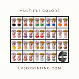 LV 3D Cute Couple Vase with Faux Flowers | 3D Printed Kawaii Flower Vase | Valentine Gift | Boy & Girl Decorative Vase - LV3DPrinting