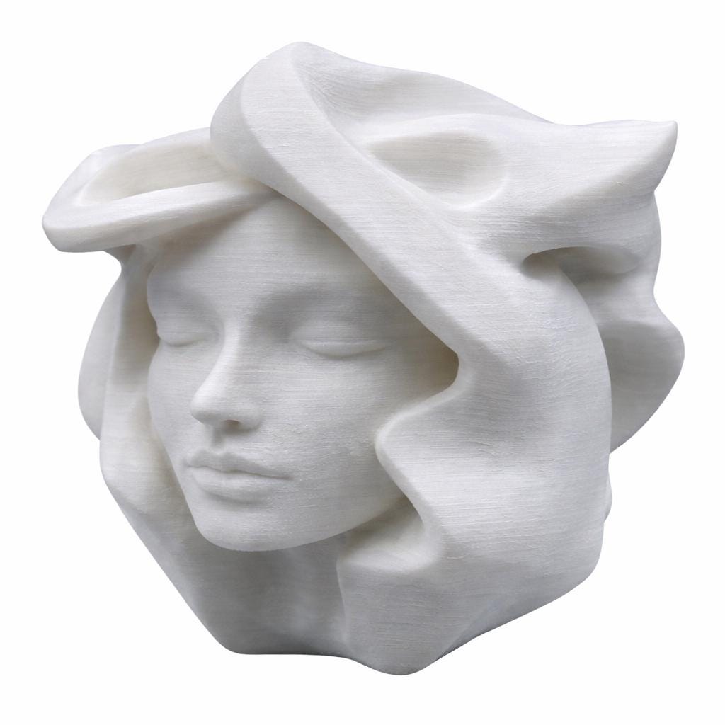 LV 3D Medusa Vase | Modern Classical Sculpture Flower Vase | Artistic Statue Planter | Mythology Home Decor | Custom Sizes Available - LV3DPrinting