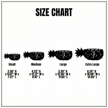 LV 3D Pineapple Polygon Bowl | Decorative Fruit Bowl | Modern Tableware | 3D Printed Bowl - LV3DPrinting