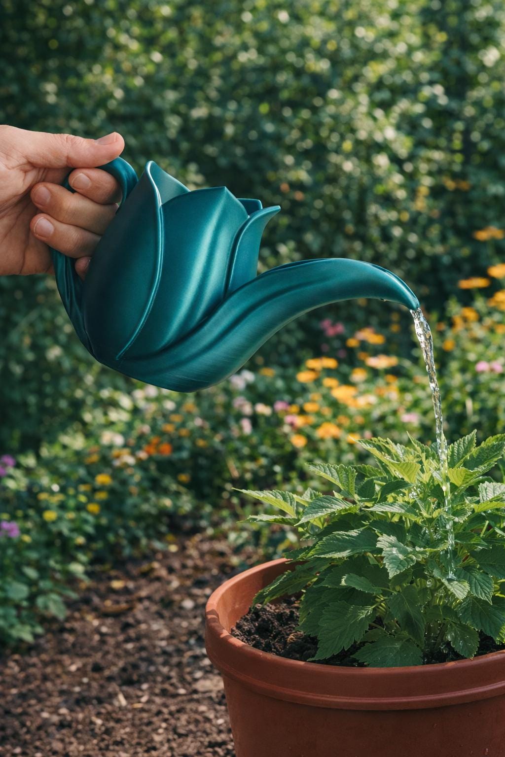 IN-House Floral Watering Can & Outdoor Watering Can, Gifts for Her, Garden Gifts, Garden Accessories, Gardening Gift - LV3DPrinting