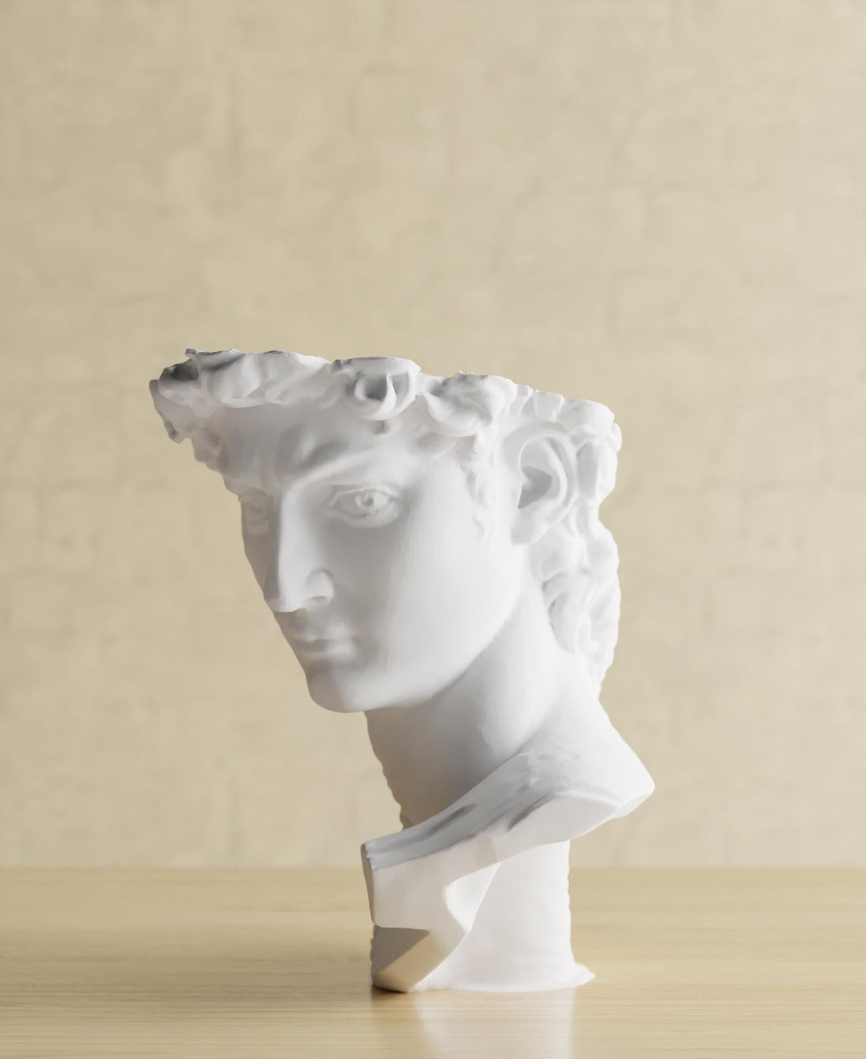 CollectiCraft David Wave Vase, Modern Classical Sculpture Vase, Textured Artistic Flower Vase Decor - LV3DPrinting