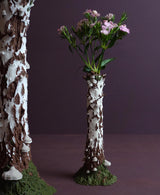 Gazzaladra Betula Pendula Tree Trunk Vase, Realistic Birch Vase with Tinder Mushrooms, Nature Inspired Sculptural Home Decor - LV3DPrinting