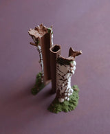 Gazzaladra Betula Pendula Tree Trunk Vase, Realistic Birch Vase with Tinder Mushrooms, Nature Inspired Sculptural Home Decor - LV3DPrinting