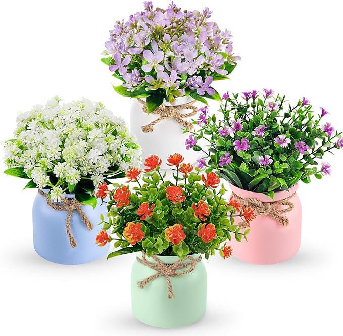 LV 3D Cute Couple Vase with Faux Flowers | 3D Printed Kawaii Flower Vase | Valentine Gift | Boy & Girl Decorative Vase - LV3DPrinting