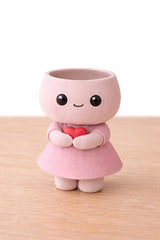 LV 3D Cute Couple Vase with Faux Flowers | 3D Printed Kawaii Flower Vase | Valentine Gift | Boy & Girl Decorative Vase - LV3DPrinting