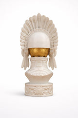 LV 3D Aztec-Inspired Abstract Head Sculpture | Modern Sculptural Bust | Custom Sizes & Colors - LV3DPrinting