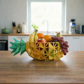 LV 3D Pineapple Polygon Bowl | Decorative Fruit Bowl | Modern Tableware | 3D Printed Bowl - LV3DPrinting