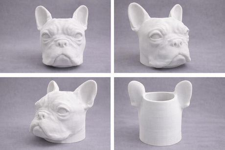 LV 3D Custom Pet Head Vase | Personalized Dog or Cat Planter | 3D Printed Pet Decor | Fun Animal Gift | Home Decor - LV3DPrinting