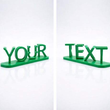 LV 3D Double Word Ambigram Desk Name Plaque | Personalized 3D Name Illusion Sign | Custom Desk Decor | Fun Gift for Her or Kids - LV3DPrinting