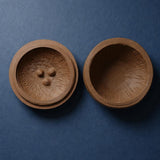 LV 3D Traveling Coconut | Wood PLA Travel Container | Bathroom Organizer | Toothbrush Holder | Compact Storage Box - LV3DPrinting