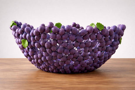 LV 3D Grape Bowl | Decor | Tableware | Decorative Fruit Bowl | Modern Centerpiece - LV3DPrinting