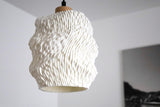 Lamp Printed IAP Sea Falcon Pendant Lamp | Organic 3D Printed Lampshade | Modern Wavy Ceiling Light | Sculptural Home Decor - LV3DPrinting