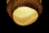 Lamp Printed IAP Sea Falcon Pendant Lamp | Organic 3D Printed Lampshade | Modern Wavy Ceiling Light | Sculptural Home Decor - LV3DPrinting