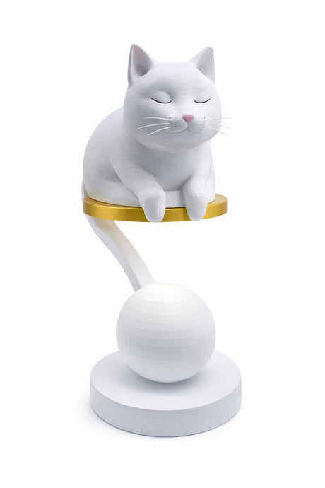 LV 3D Meow Lamp, Cute Cat Table Lamp, Kids Night Light, Nursery Decor, Fun Bedroom Lamp, 3D Printed Cat Light, Gift for Kids - LV3DPrinting