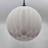 3DPPA Spherical Mesh Lamp Shade | Geometric Hexagon Pendant Light | Hypnotic Gradient Lighting | Modern 3D Printed Home Decor - LV3DPrinting