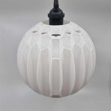 3DPPA Spherical Mesh Lamp Shade | Geometric Hexagon Pendant Light | Hypnotic Gradient Lighting | Modern 3D Printed Home Decor - LV3DPrinting