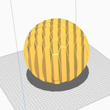 3DPPA Spherical Mesh Lamp Shade | Geometric Hexagon Pendant Light | Hypnotic Gradient Lighting | Modern 3D Printed Home Decor - LV3DPrinting