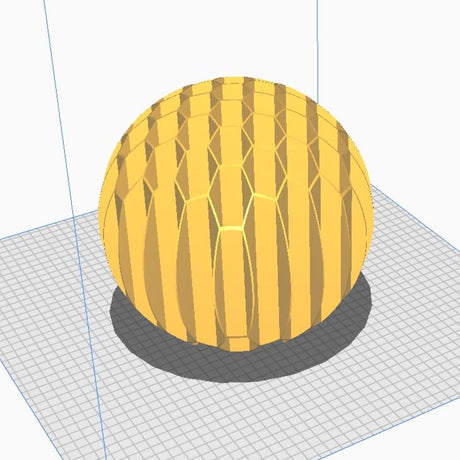 3DPPA Spherical Mesh Lamp Shade | Geometric Hexagon Pendant Light | Hypnotic Gradient Lighting | Modern 3D Printed Home Decor - LV3DPrinting