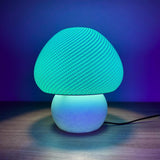 Lunfardo Jongo Table Lamp | Mushroom Lamp | RippleMesh Texture | Modern Home Decor | Geometric Lighting | 3D Printed Lamp | Gift Idea