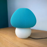Lunfardo Jongo Table Lamp | Mushroom Lamp | RippleMesh Texture | Modern Home Decor | Geometric Lighting | 3D Printed Lamp | Gift Idea