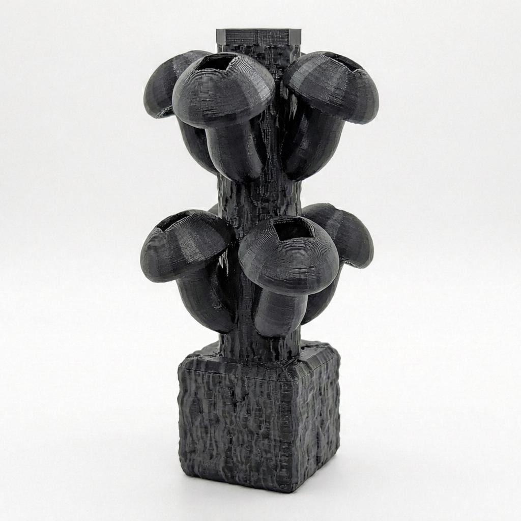 LV 3D Mini Stackable Hydroponic Mushroom System | Desktop Indoor Garden | 3D Printed Hydroponic Planter | Modern Herb Grow Kit - LV3DPrinting