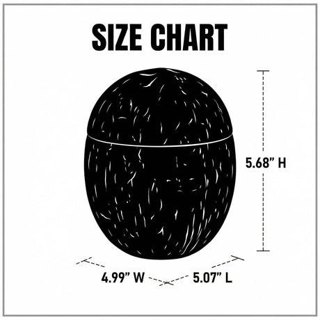 LV 3D Traveling Coconut | Wood PLA Travel Container | Bathroom Organizer | Toothbrush Holder | Compact Storage Box - LV3DPrinting