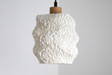 Lamp Printed IAP Sea Falcon Pendant Lamp | Organic 3D Printed Lampshade | Modern Wavy Ceiling Light | Sculptural Home Decor - LV3DPrinting