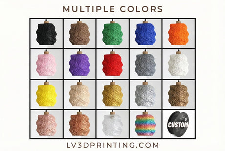 Lamp Printed IAP Sea Falcon Pendant Lamp | Organic 3D Printed Lampshade | Modern Wavy Ceiling Light | Sculptural Home Decor - LV3DPrinting