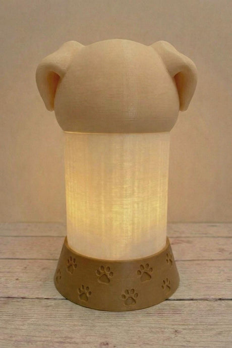 LV 3D Dog Memorial Night Light – Personalized Pet Remembrance Lamp | Custom Photo Lithophane | Pet Loss Gift | Sympathy Keepsake - LV3DPrinting