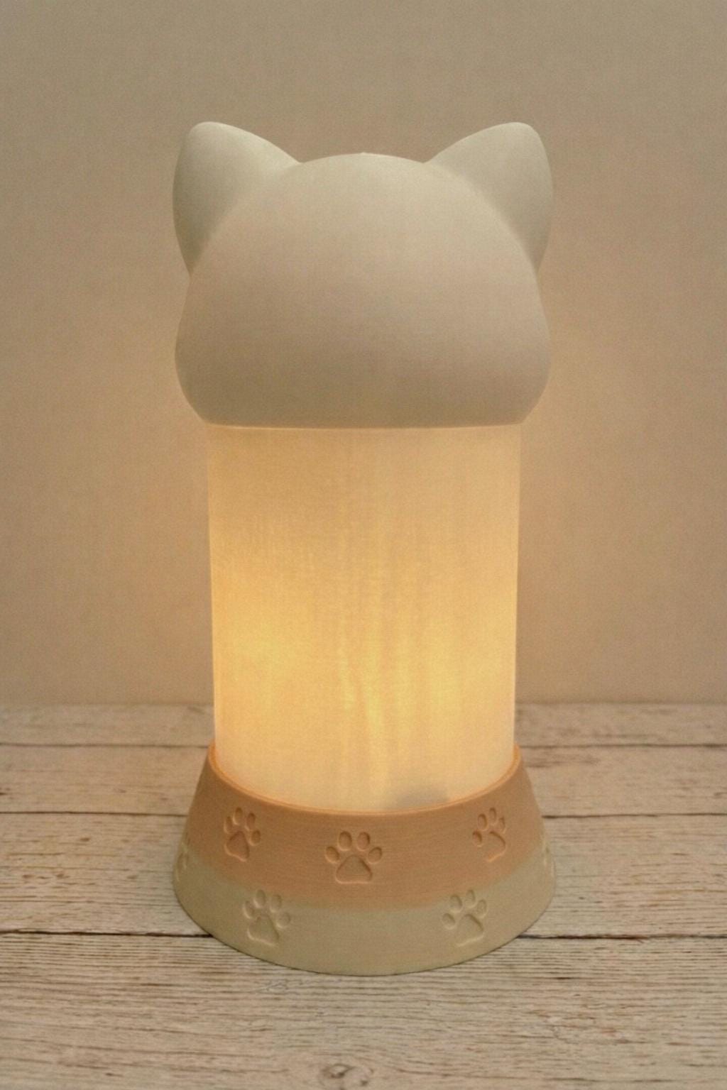 LV 3D Cat Memorial Night Light – Personalized Pet Remembrance Lamp | Custom Photo Lithophane | Pet Loss Gift | Sympathy Keepsak - LV3DPrinting