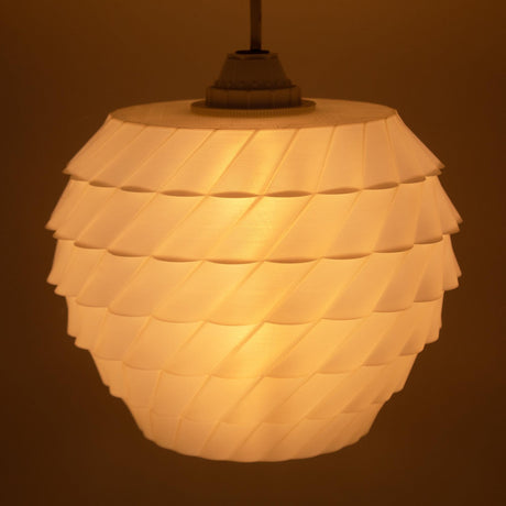 3DPPA Syko Geometric Lamp Shade | 3D Printed Pendant Light Cover | Modern E27 Lampshade | Ceiling Lighting Decor | Home Gift - LV3DPrinting