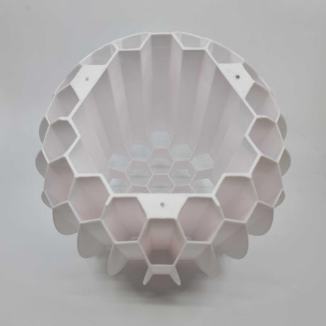 3DPPA Spherical Mesh Lamp Shade | Geometric Hexagon Pendant Light | Hypnotic Gradient Lighting | Modern 3D Printed Home Decor - LV3DPrinting